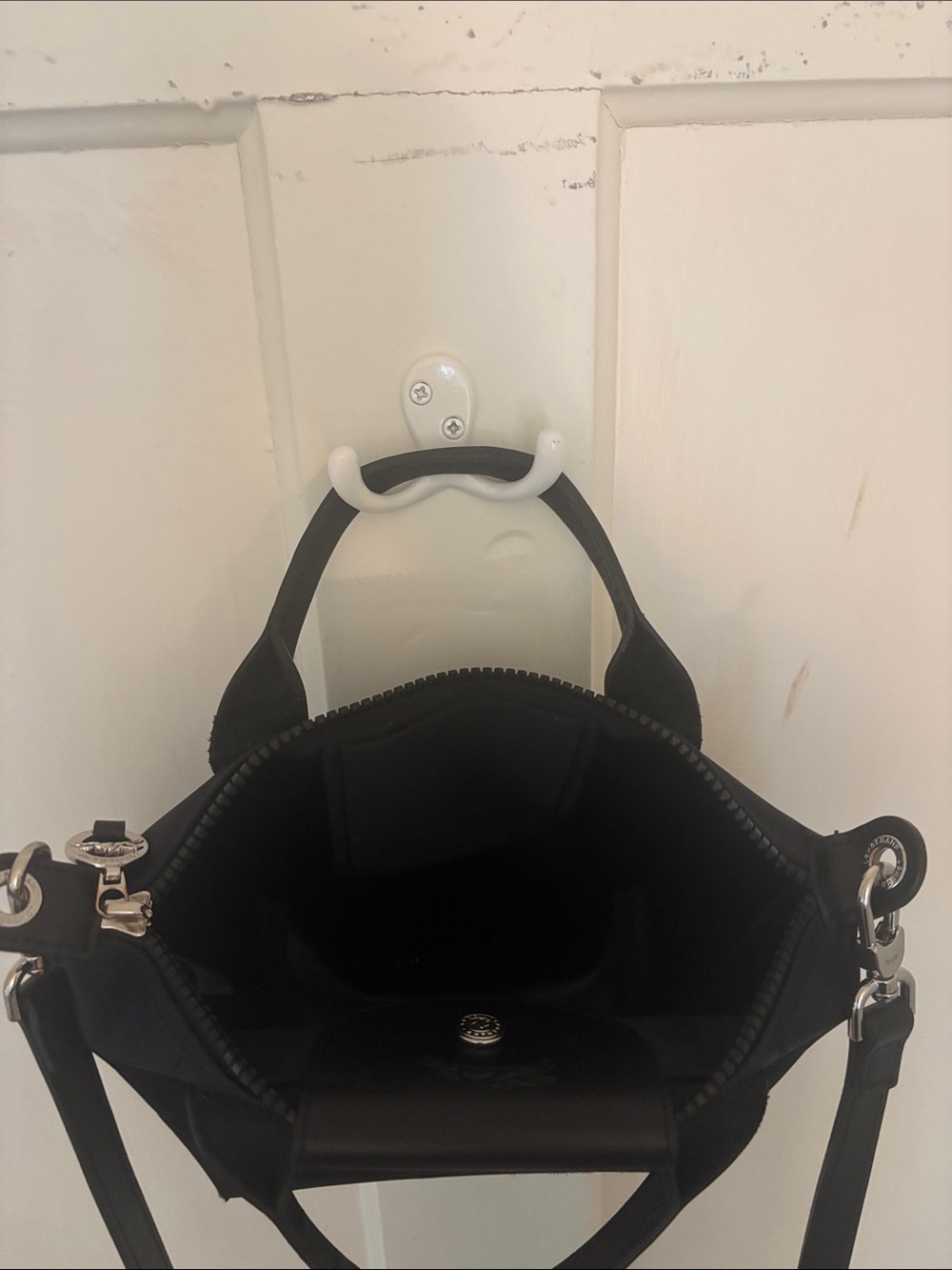 Longchamp Pliage Black Top-Handle Crossbody Bag - Picture 10 of 10
